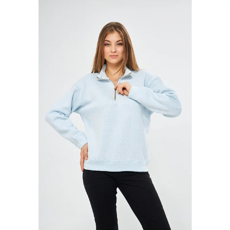 Light Blue Oversized Sweatshirt