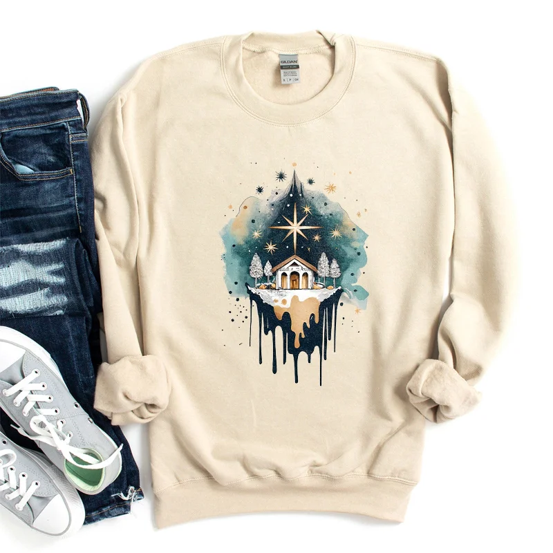 Nativity Watercolor Sweatshirt