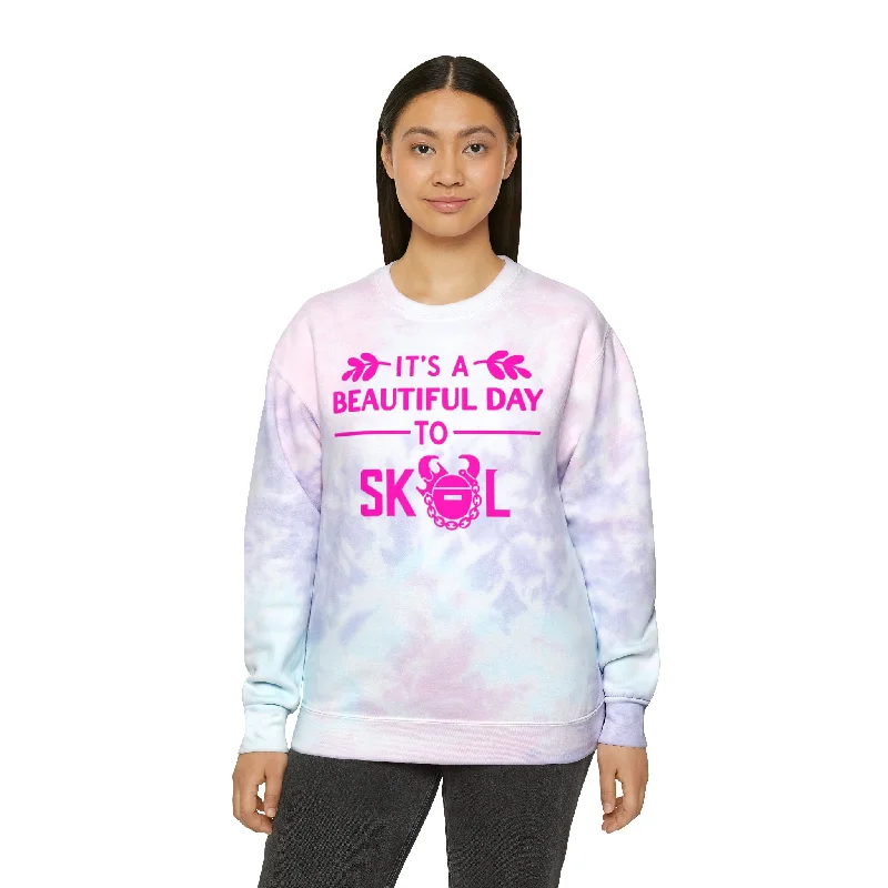 Tie-Dye Crewneck - It's a Beautiful Day!