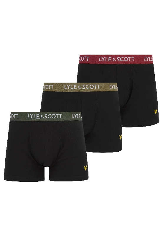 Lyle & Scott - Barclay Waistbands Black Multi - Boxershorts