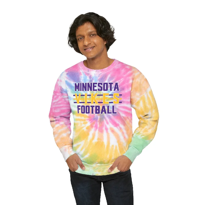 Tie-Dye Crewneck - Vikes Football