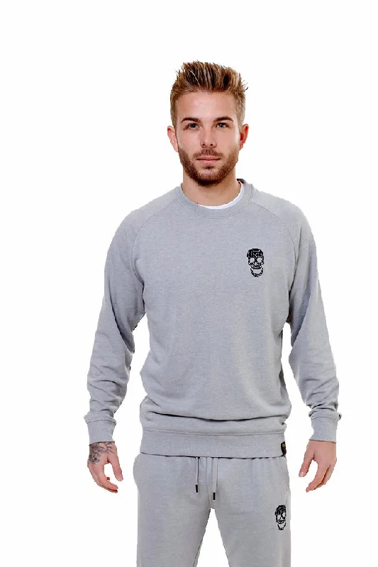 Mens Silver Slim Fit Sweatshirt