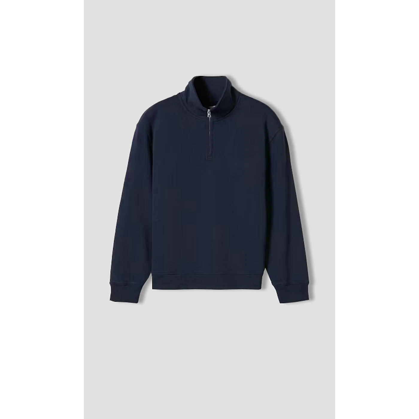 Navy Blue Half Zip Sweatshirt