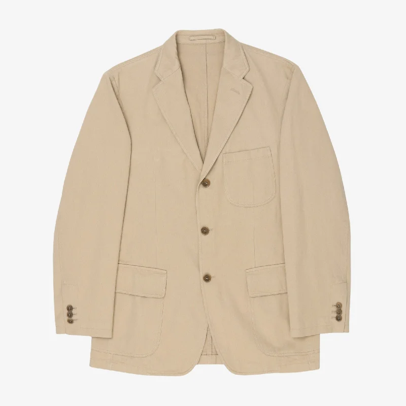 Cotton Twill Blazer