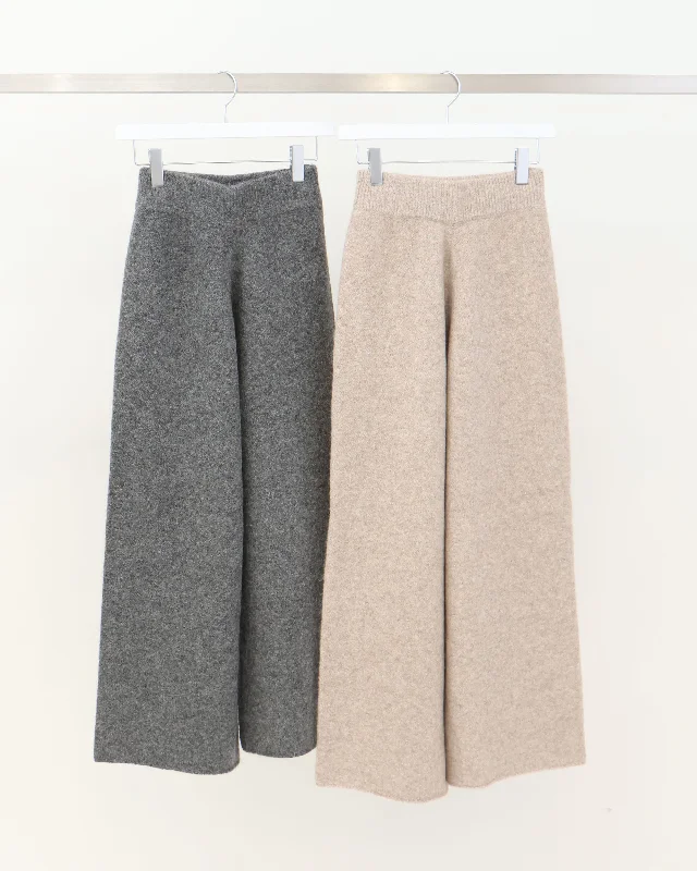 shaggy alpaca knit pants