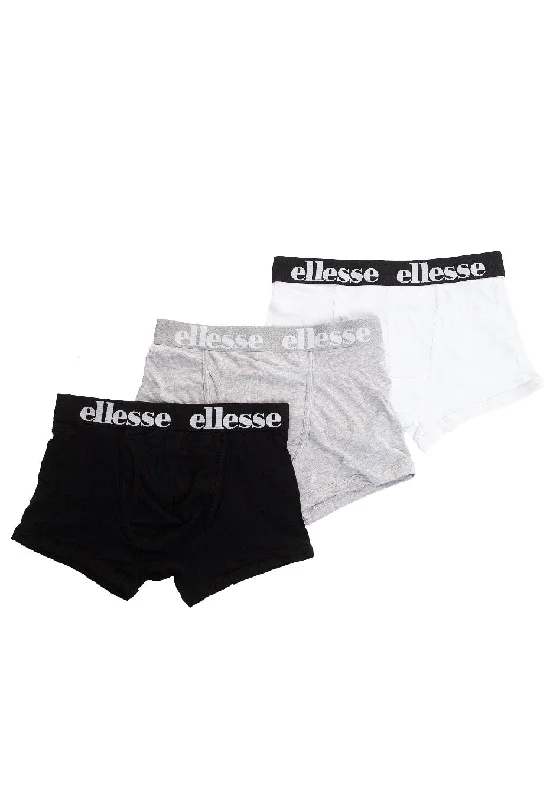 Ellesse - Hali 3 Pack Black/Grey/White - Boxershorts