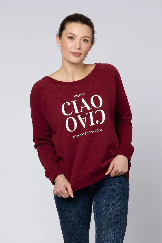 Ciao Ciao Sweatshirt (Burgundy)