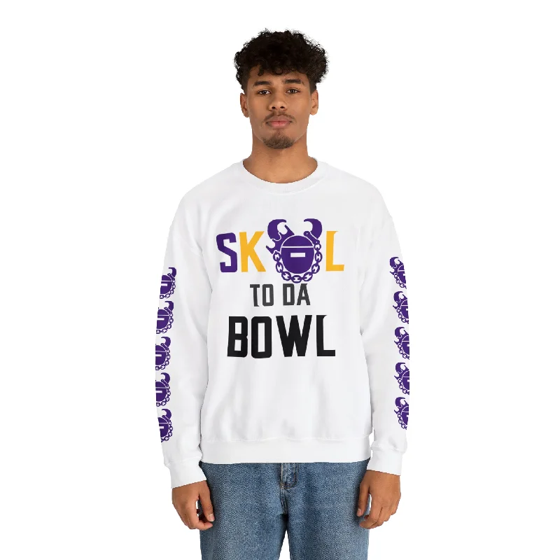 Unisex Heavy Blend™ Crewneck - to da BOWL + Game Day Helmet (Sleeves)