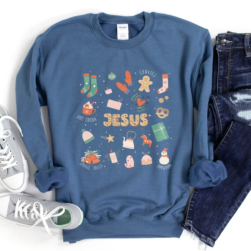 Winter, Faith & Jesus Sweatshirt