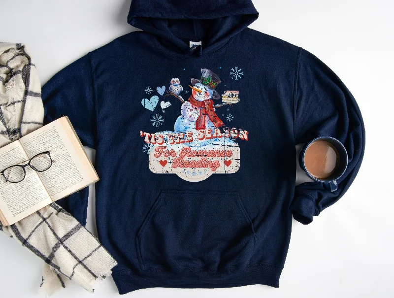 tis the season for romance reading hoodie