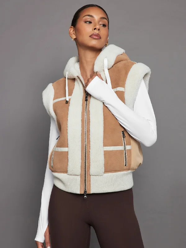 Feli Gilet - Curly Lamb Suede