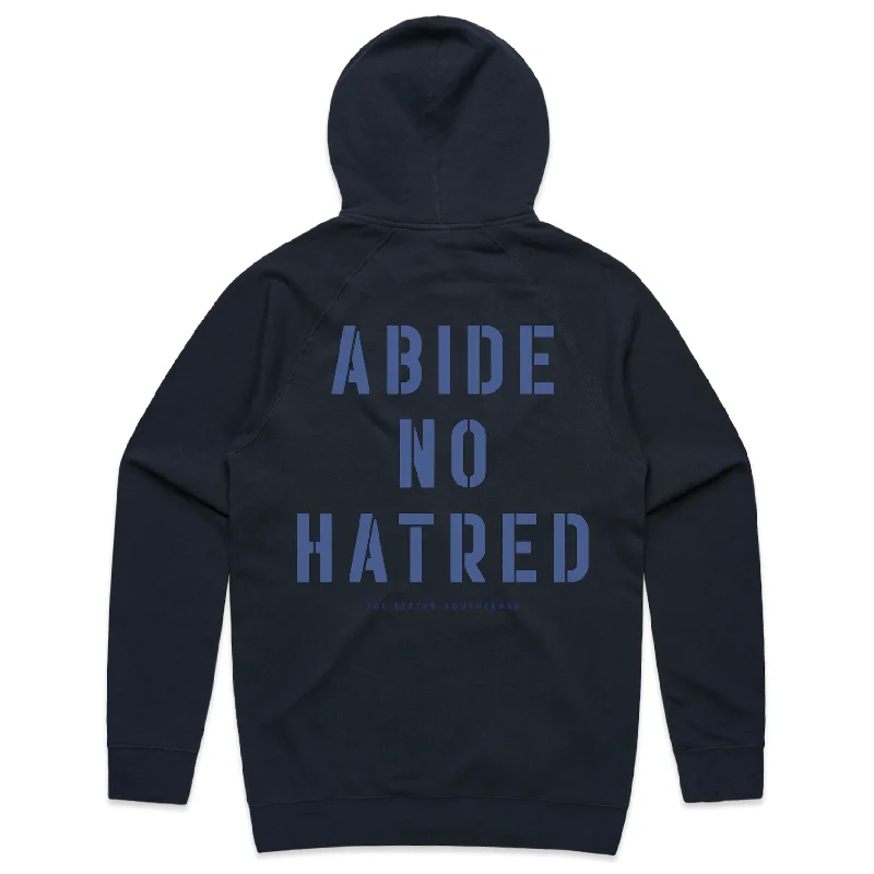 Abide No Hatred - zip hoodie (navy)