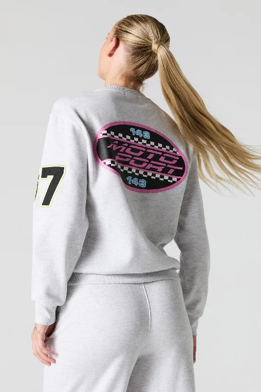 07 Racer Embroidered Fleece Sweatshirt