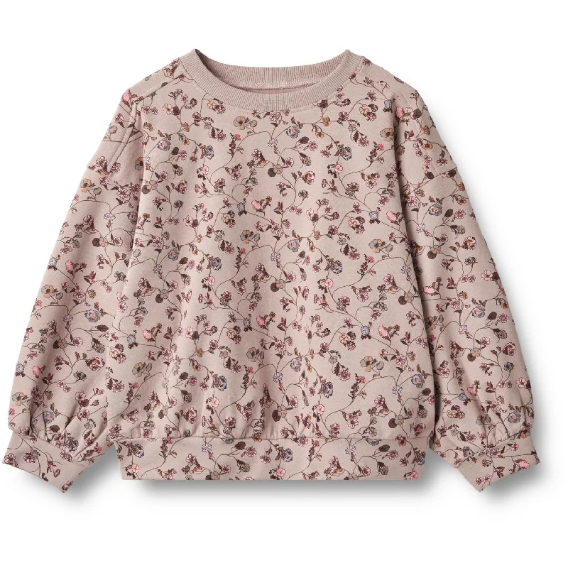 Wheat Dry Rose Flower Vine Sweatshirt Lia