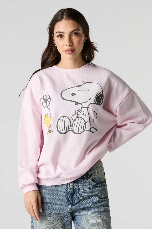 Snoopy Graphic Fleece Sweatshirt