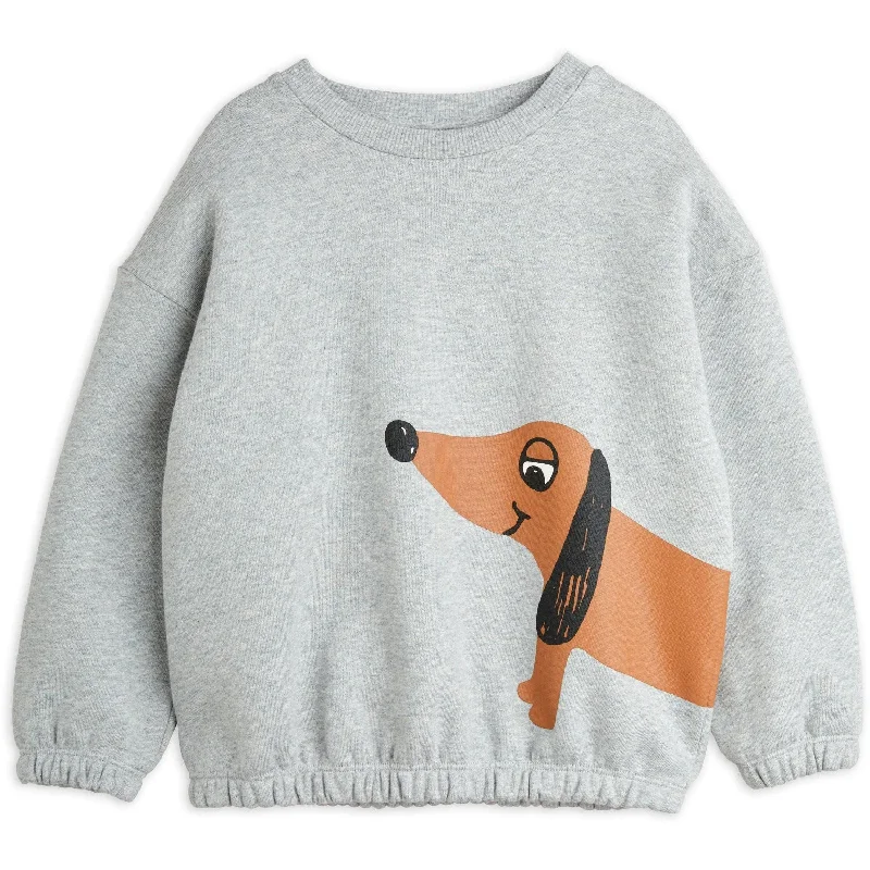 Mini Rodini Grey Melange Dog Sp Sweatshirt