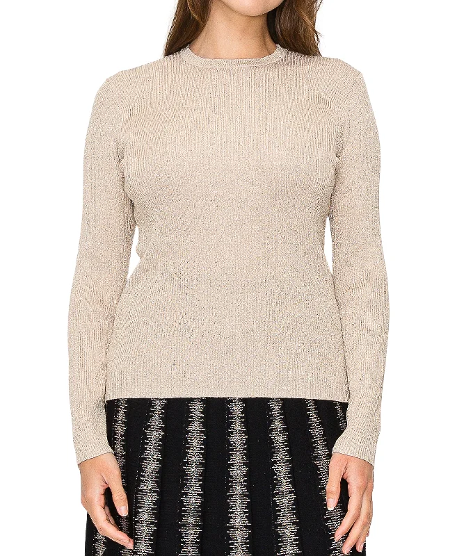 Shimmer Ribbed Sweater