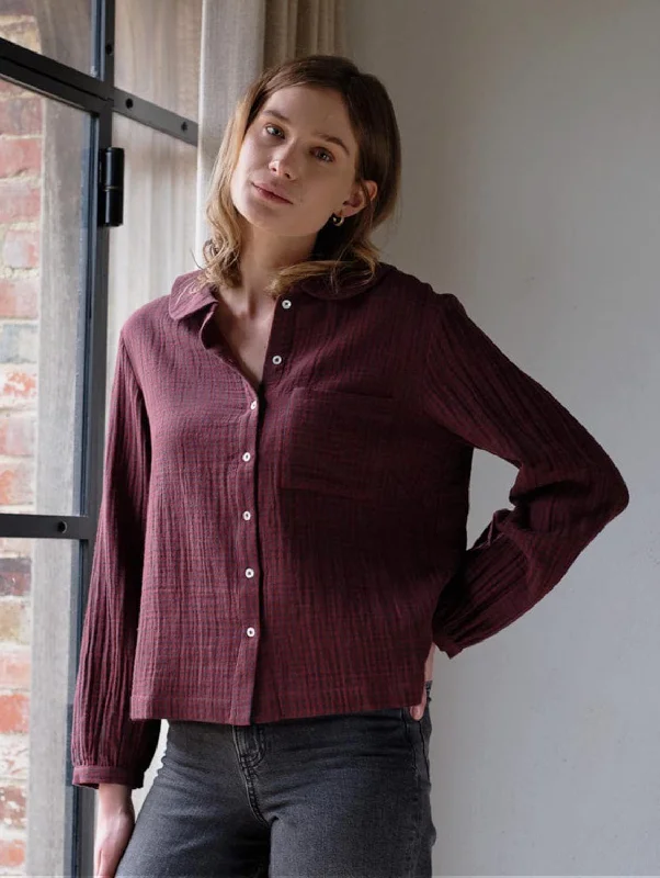 Jolene Cotton Blouse | Rust Check