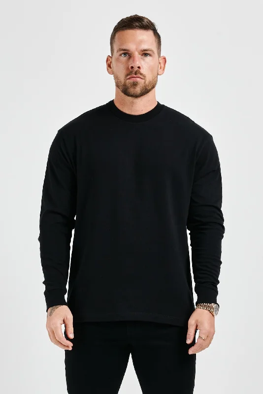 LEGEND BASICS LONG SLEEVE T-SHIRT - BLACK