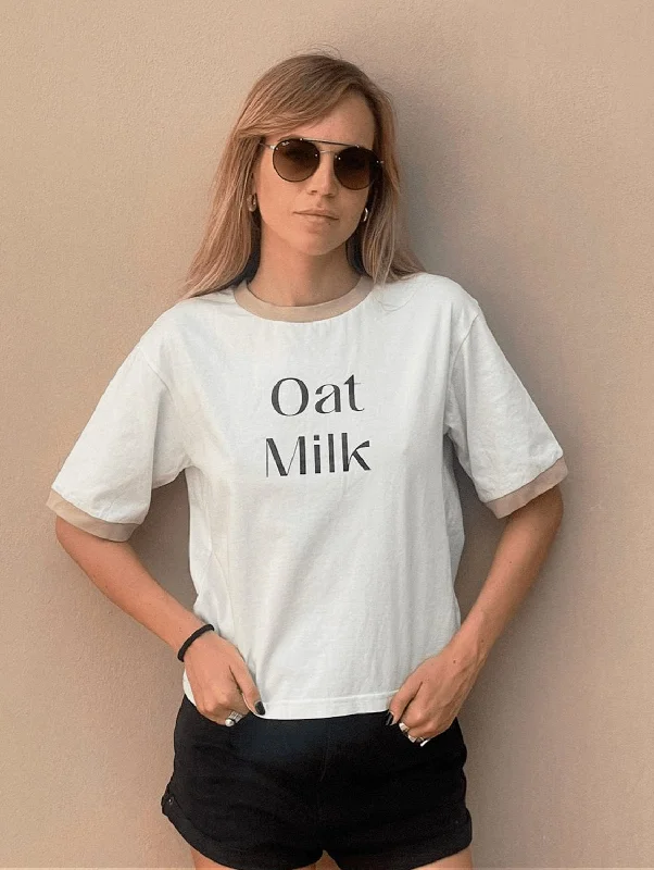 Oat Milk Organic Cotton T-Shirt | Off White