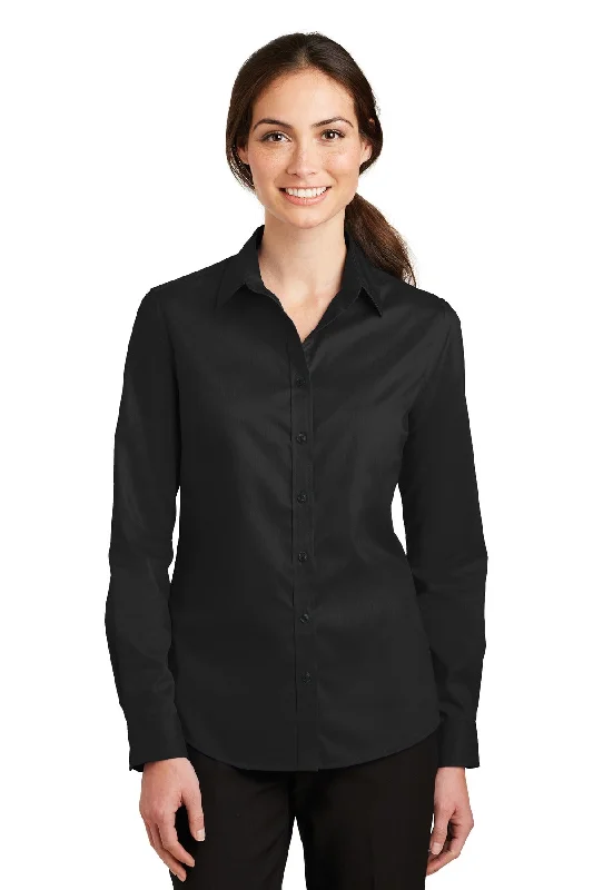 Port Authority Ladies SuperPro™ Twill Shirt. L663