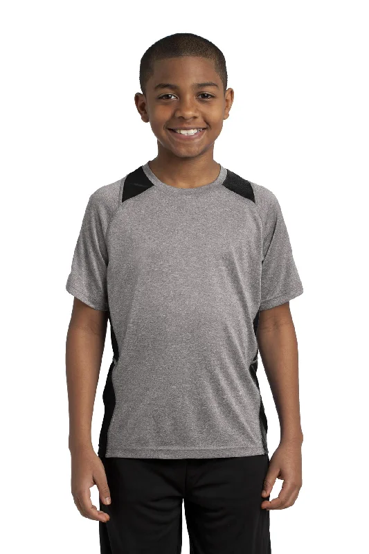 Sport-Tek Youth Heather Colorblock Contender™ Tee. YST361