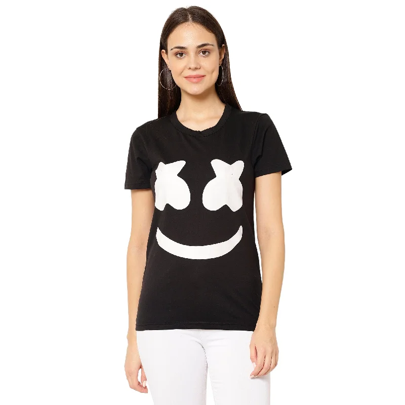 Vimal Jonney Black Color T-shirt For Women