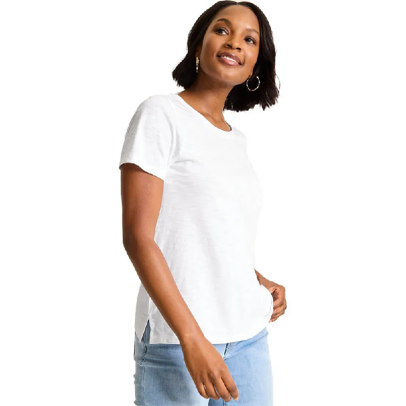 Tommy Bahama Women's Indigo Palms Pigment Dyed T-Shirt - White