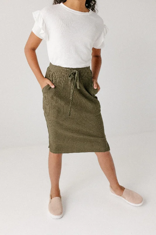 'Lauren' Girl Everyday Ribbed Knit Skirt FINAL SALE