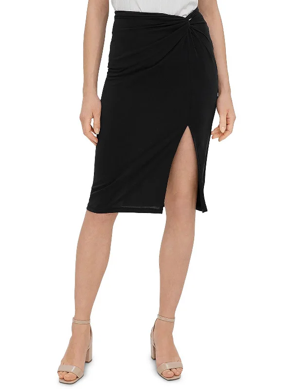 Womens Knot-Front Skirt Slip